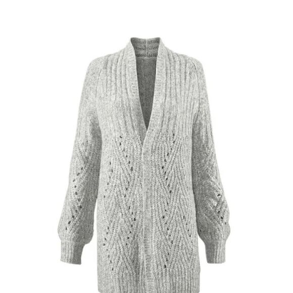 CAbi Sweaters - CAbi | Gray Cathedral Open Cardigan Style 3472 | L